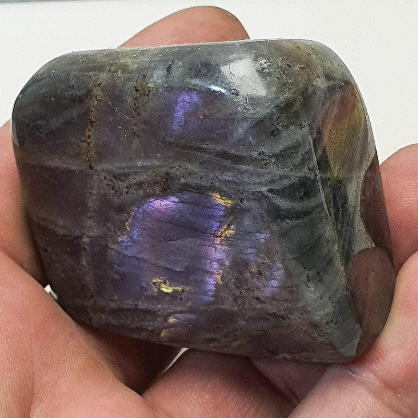 Labradorite forme libre polie