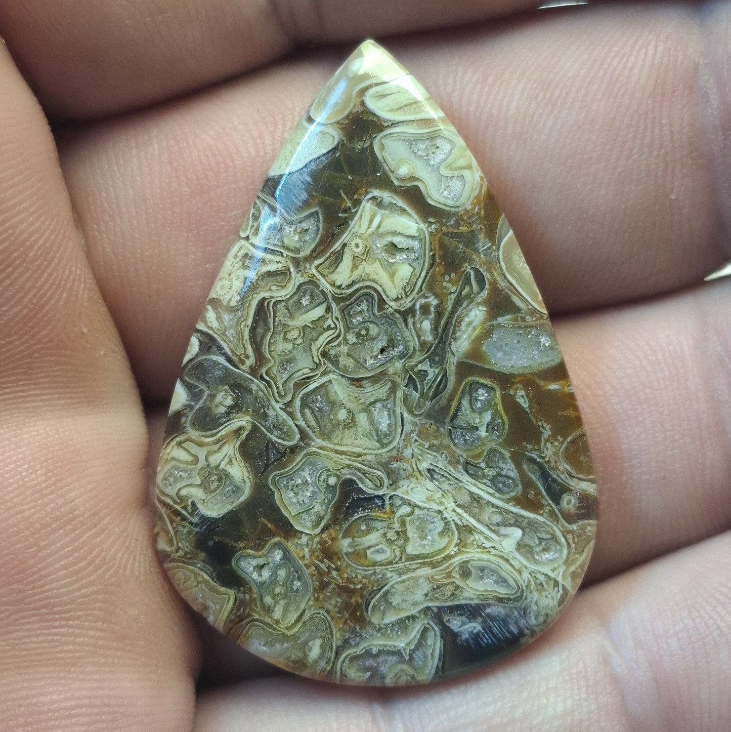 Cabochon Agate Palm