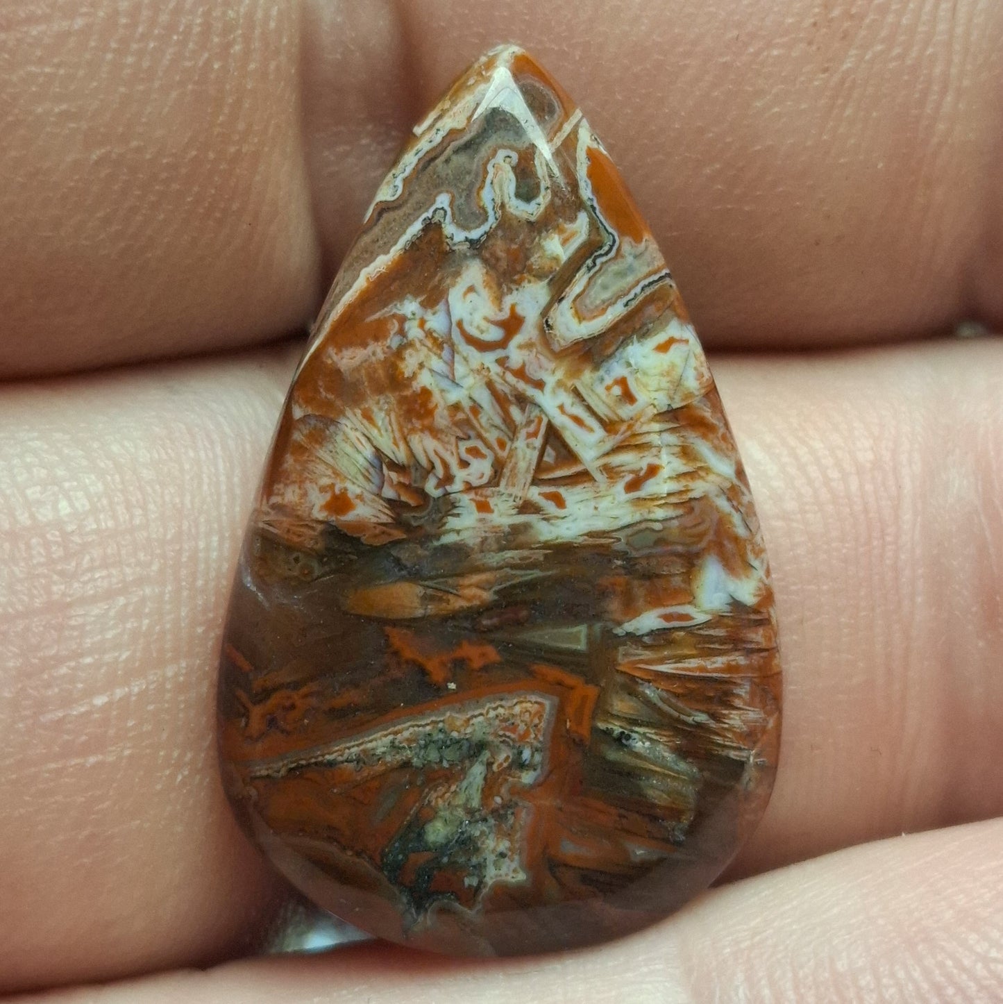 Cabochon agate de saphoz