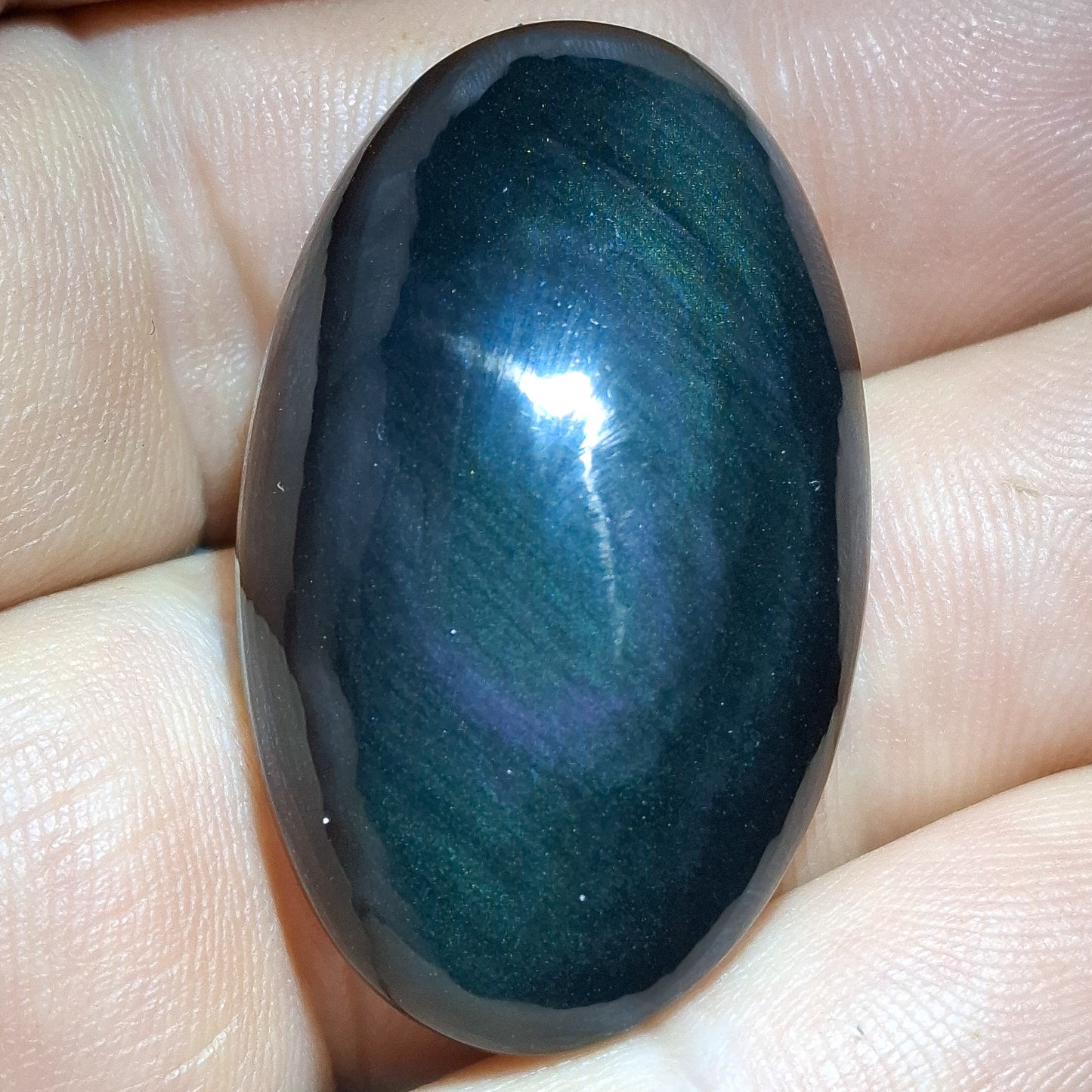 Cabochon Obsidienne Céleste
