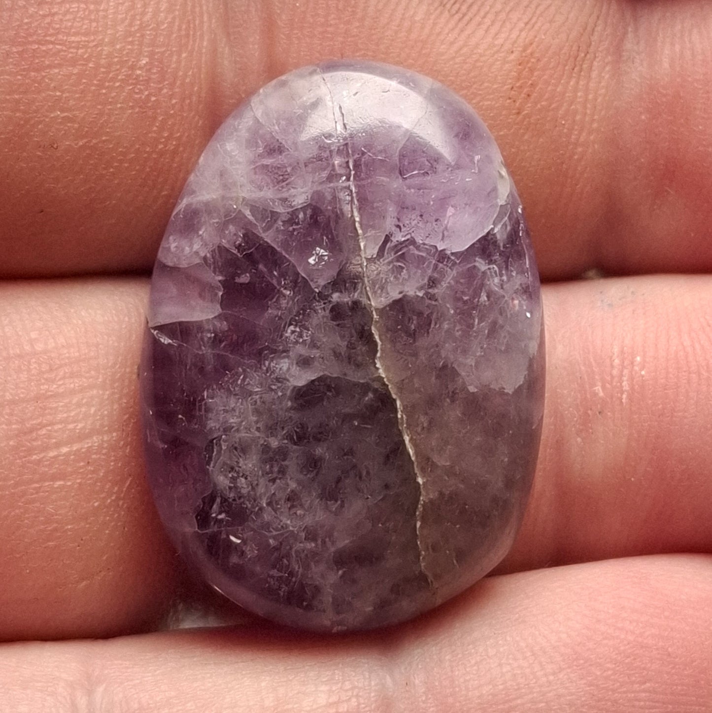 Cabochon Améthyste des Monts du Lyonnais