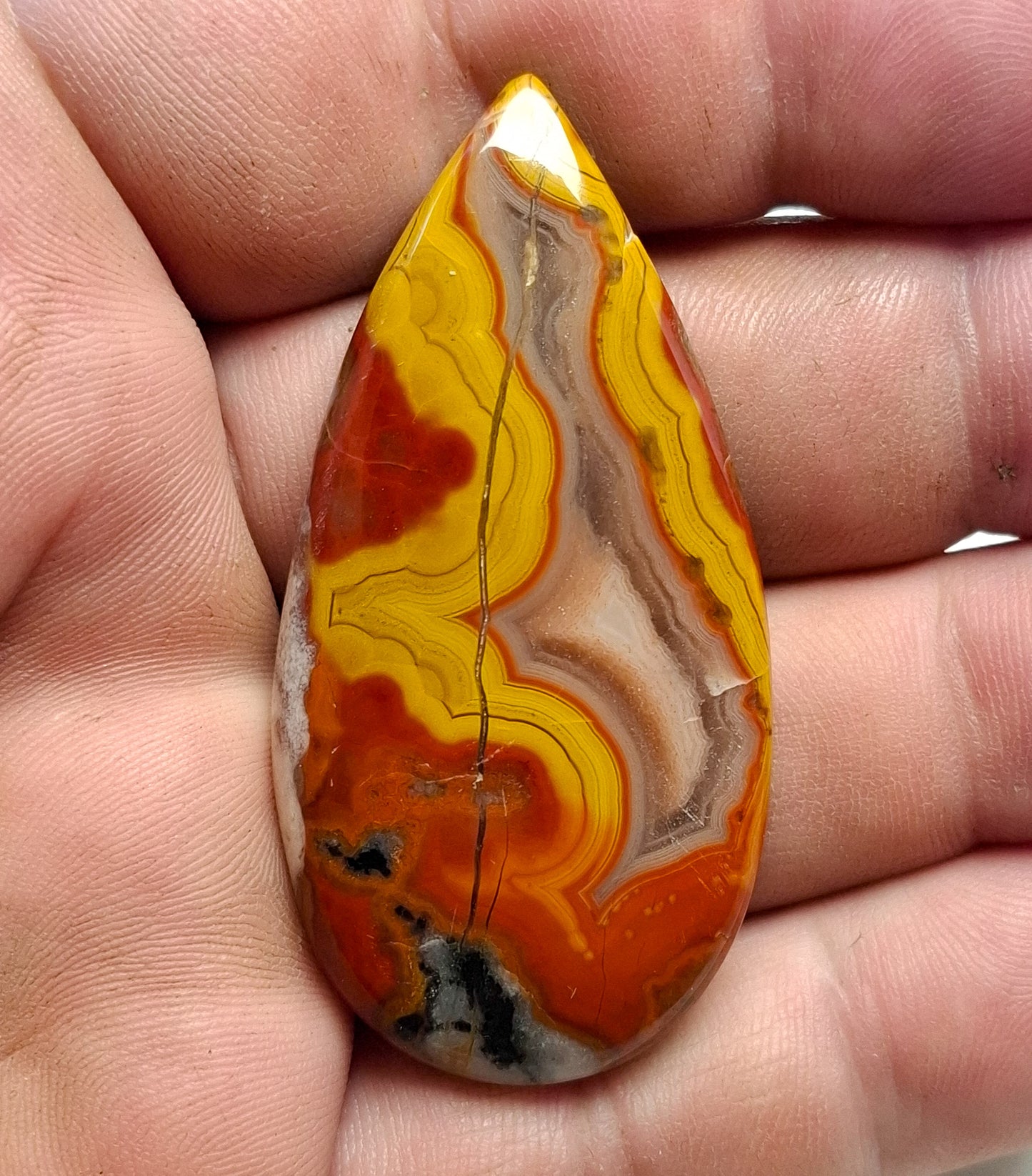 Cabochon Agate de Bou Hamza