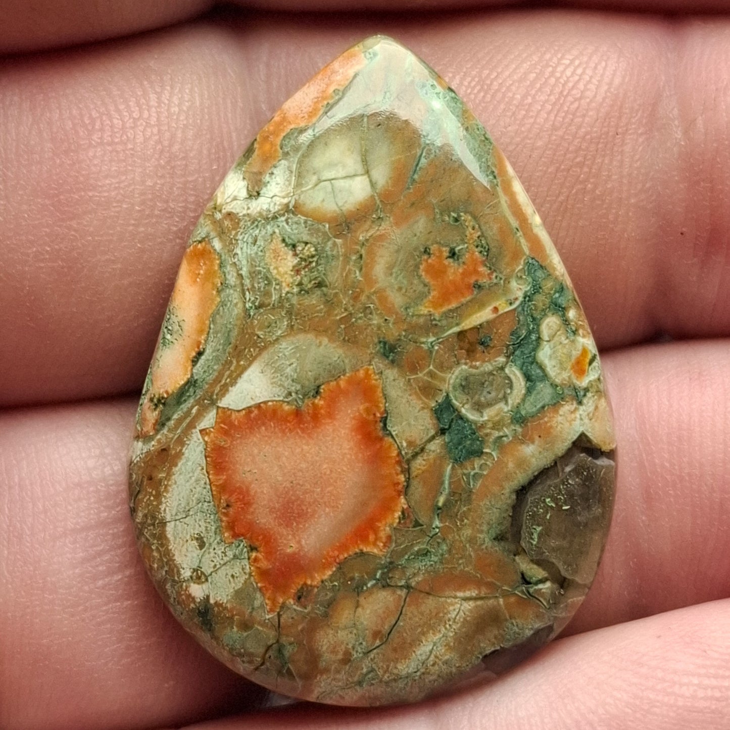 Cabochon Rhyolite Rainforest