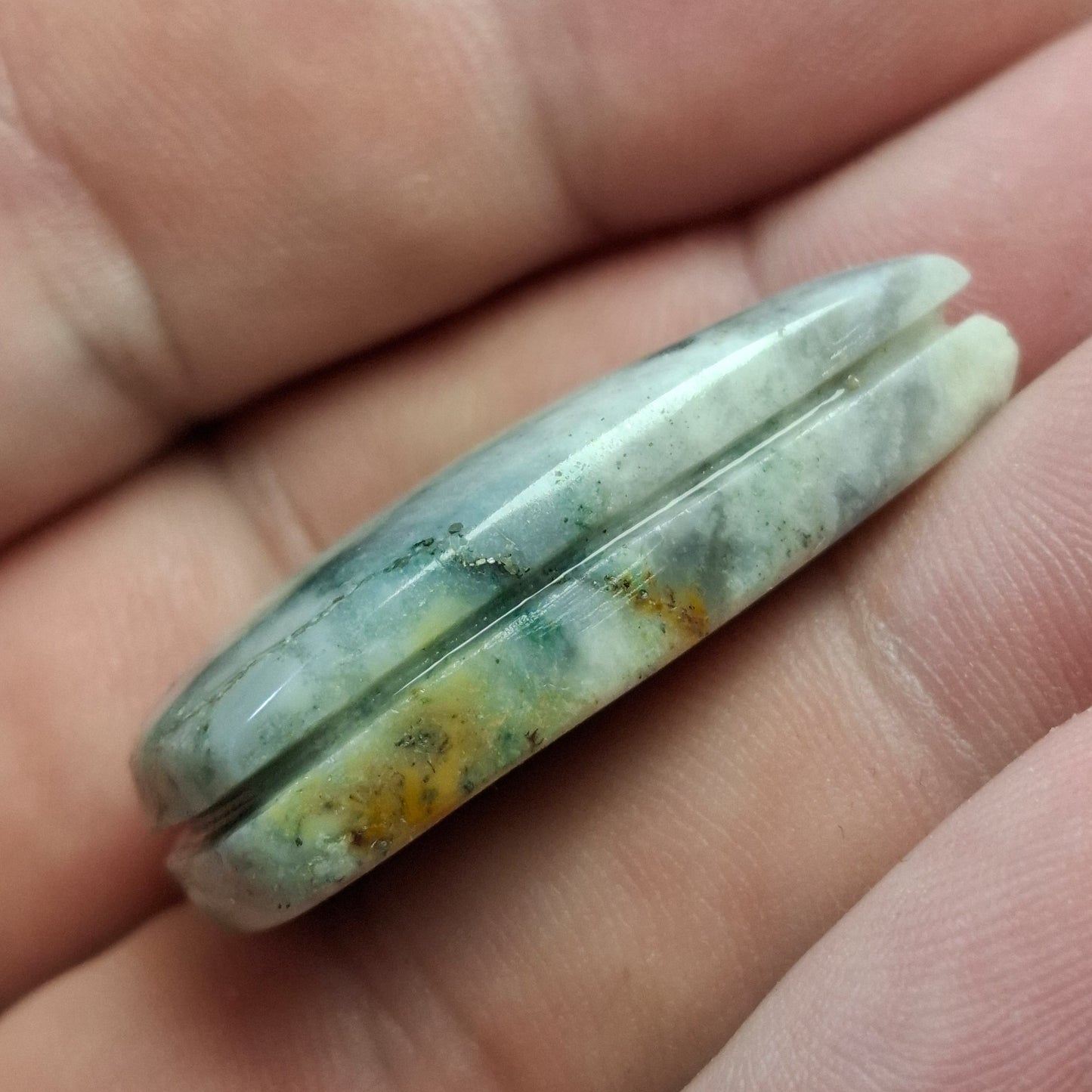 Cabochon Jaspe Ocelot Rainurée