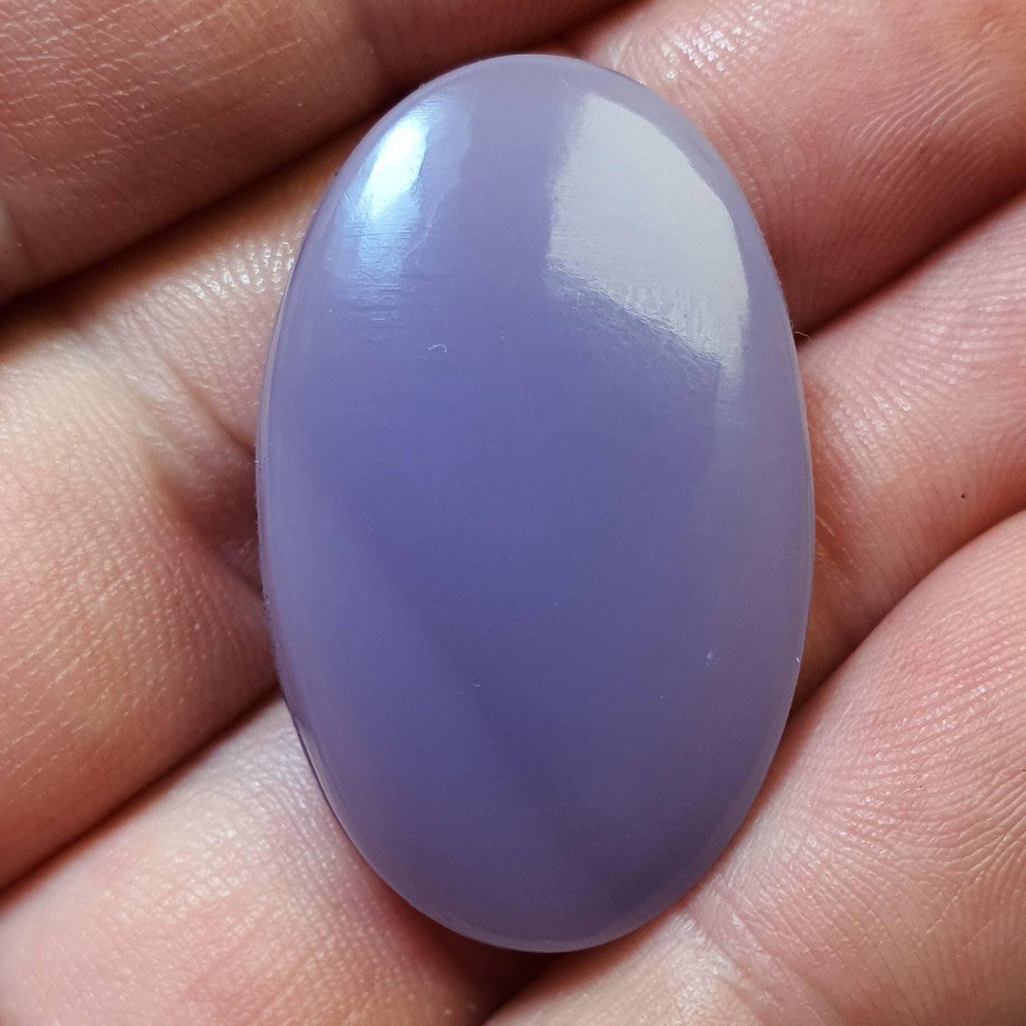 Cabochon fluorite yttrium rainurée