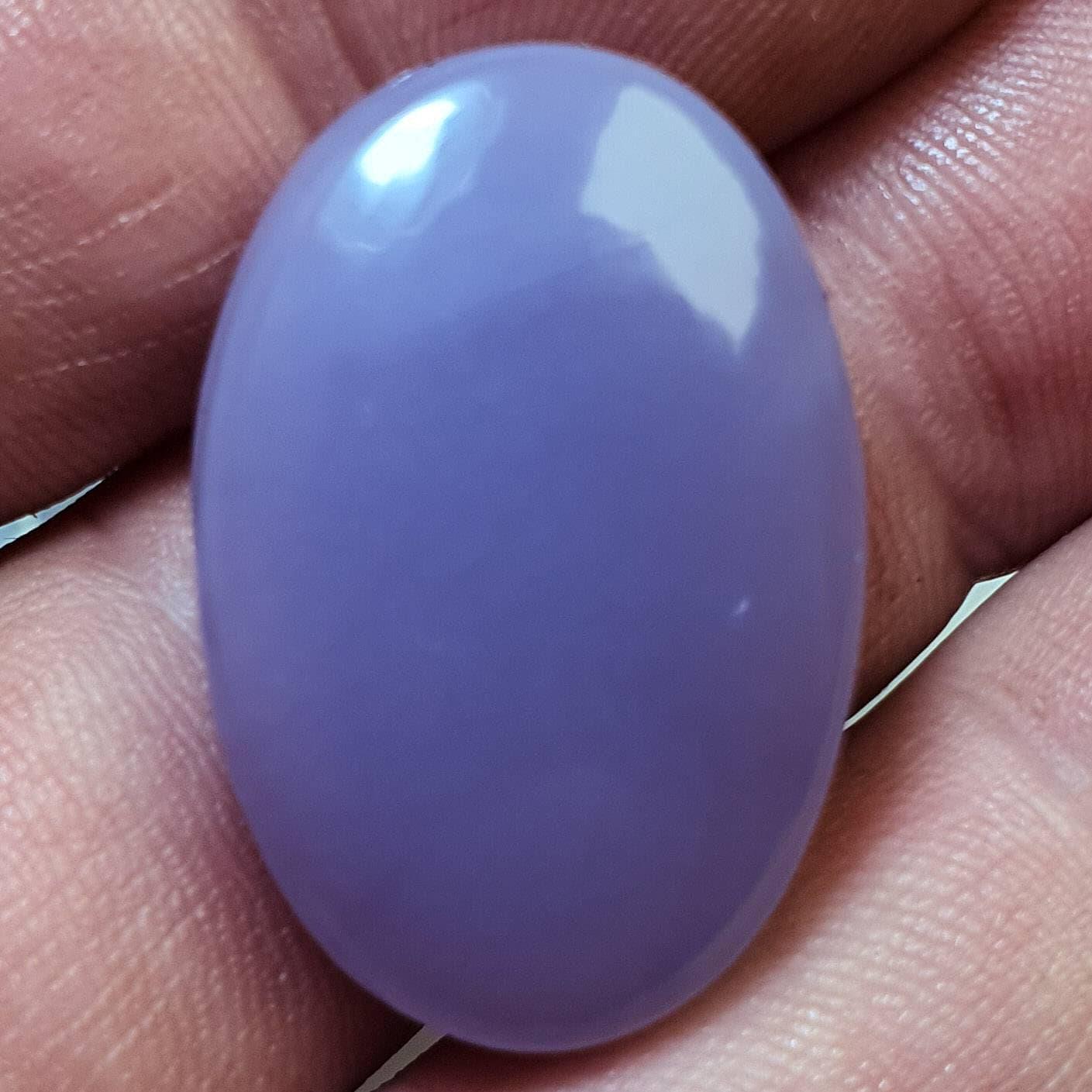 Cabochon fluorite yttrium rainurée