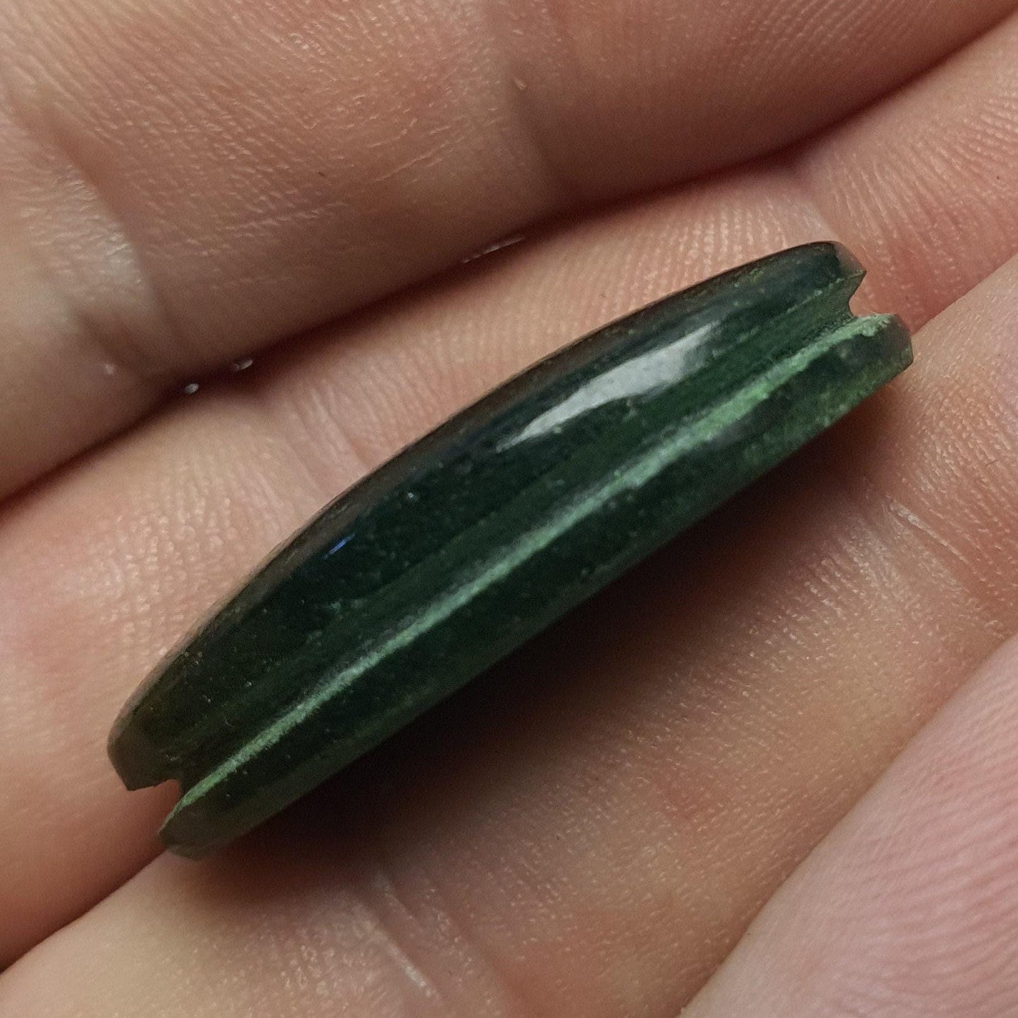 Cabochon aventurine rainurée