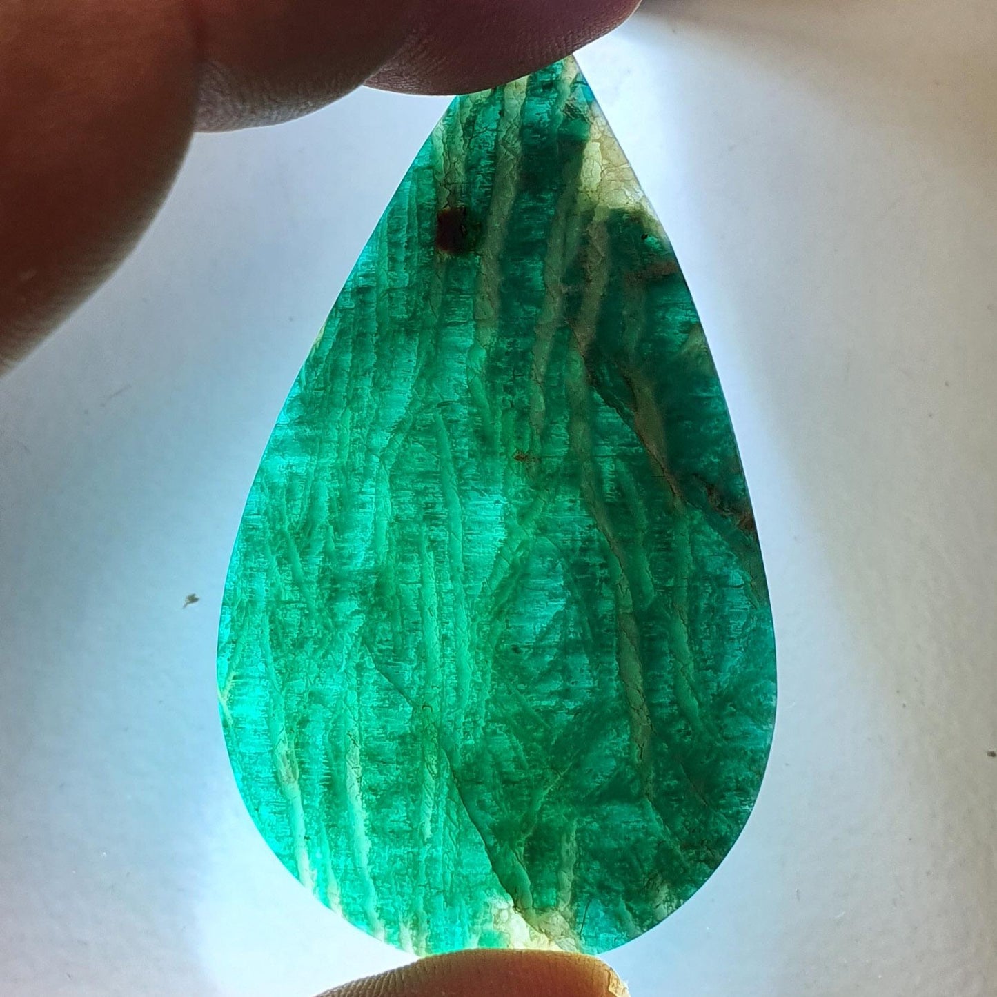 Cabochon amazonite de russie