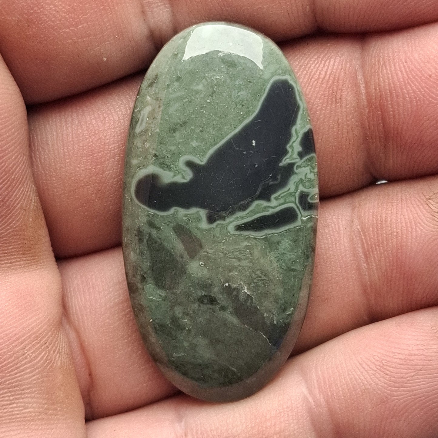 Cabochon Obsidienne Spider