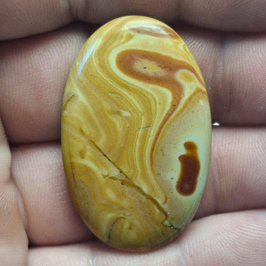 Cabochon Dolomite Wave