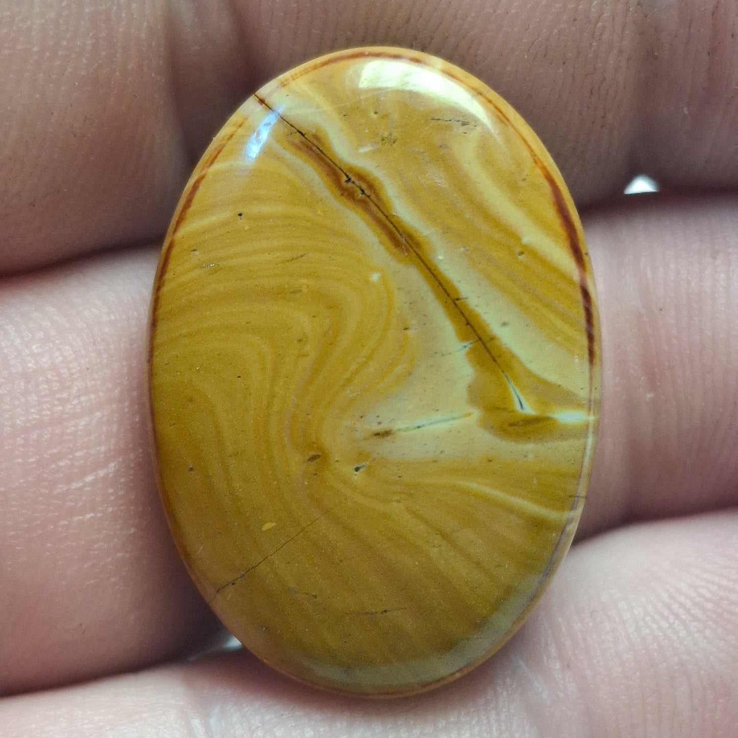Cabochon Dolomite Wave