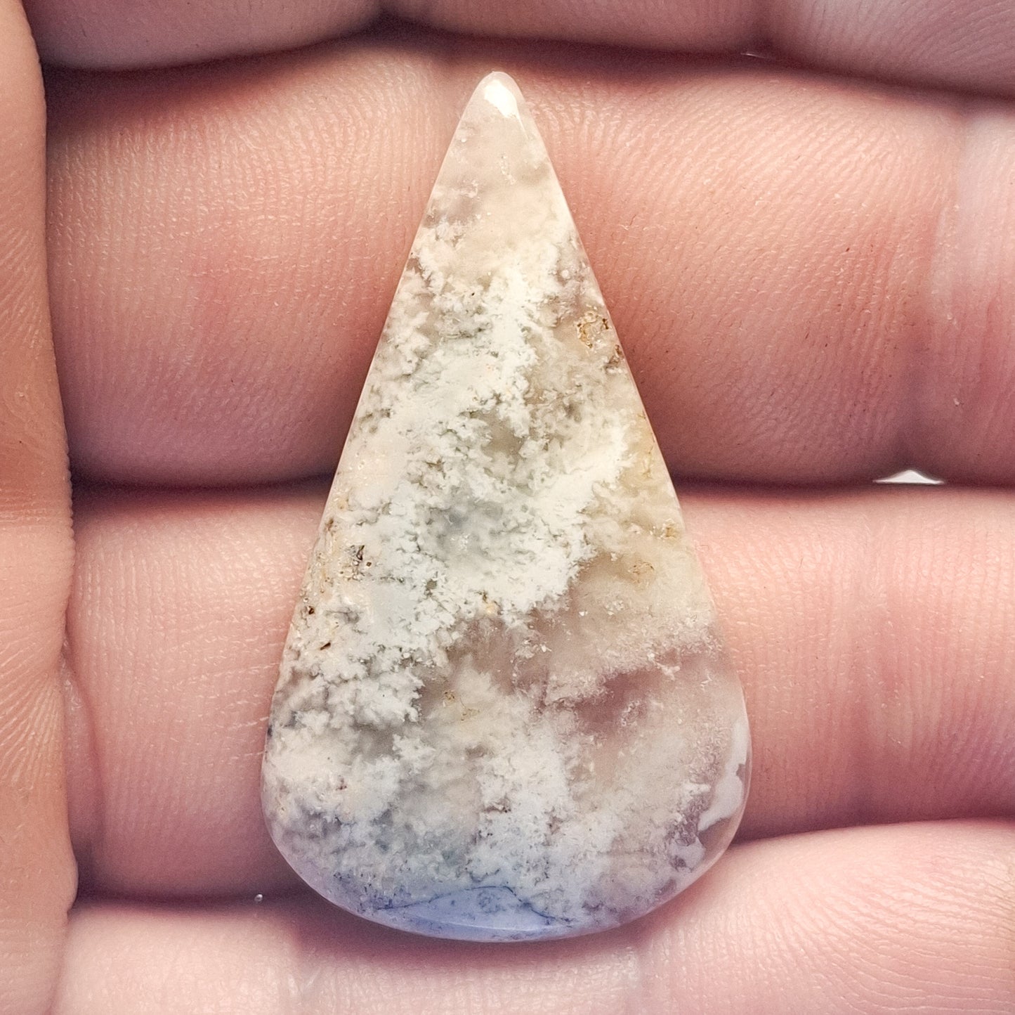 Cabochon Agate Plume