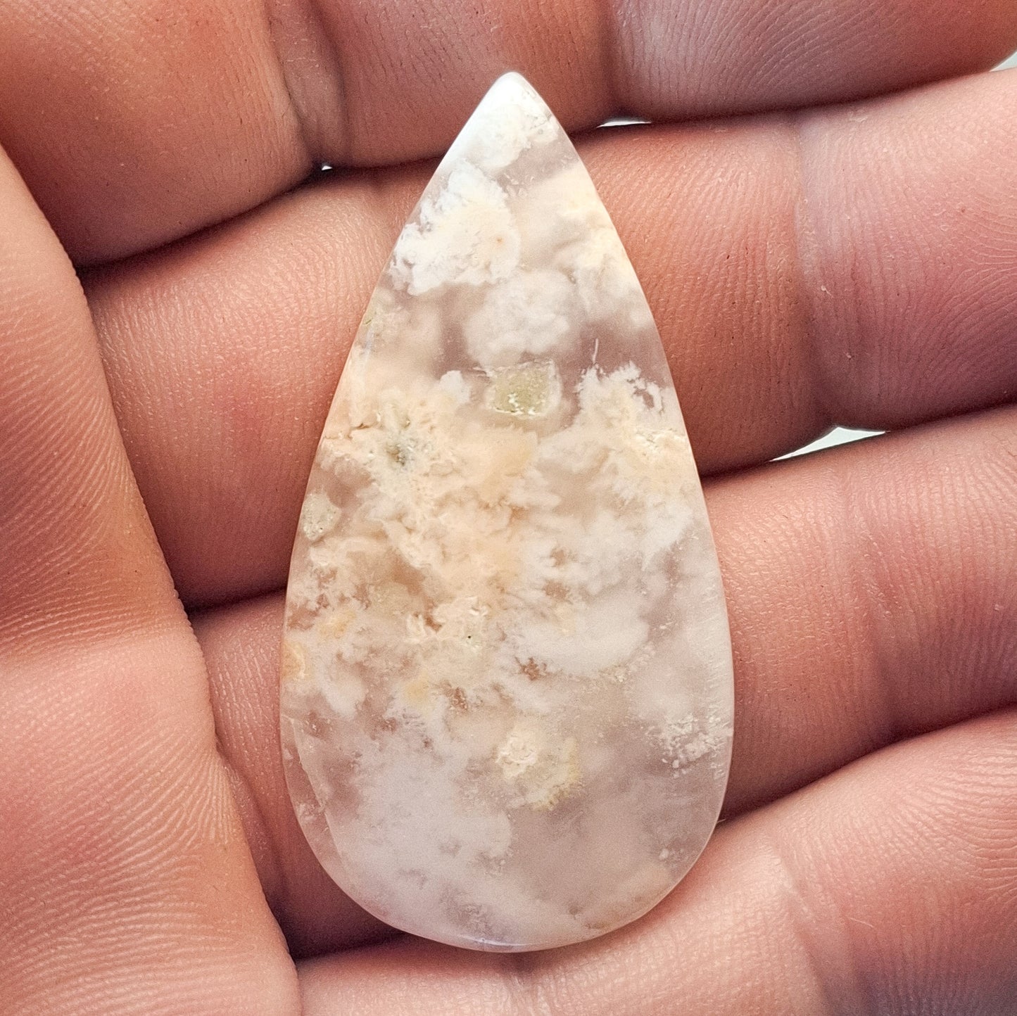 Cabochon Agate Plume