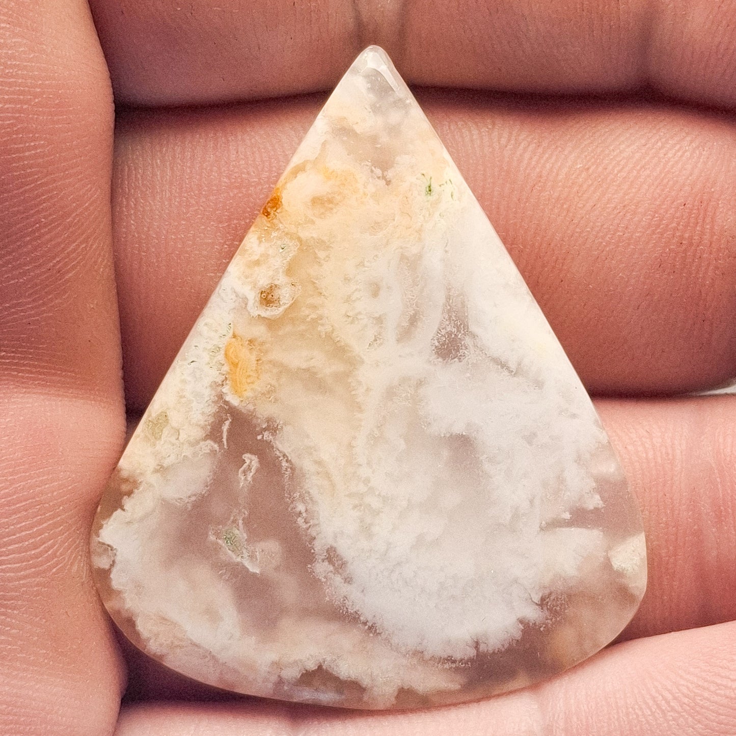 Cabochon Agate Plume