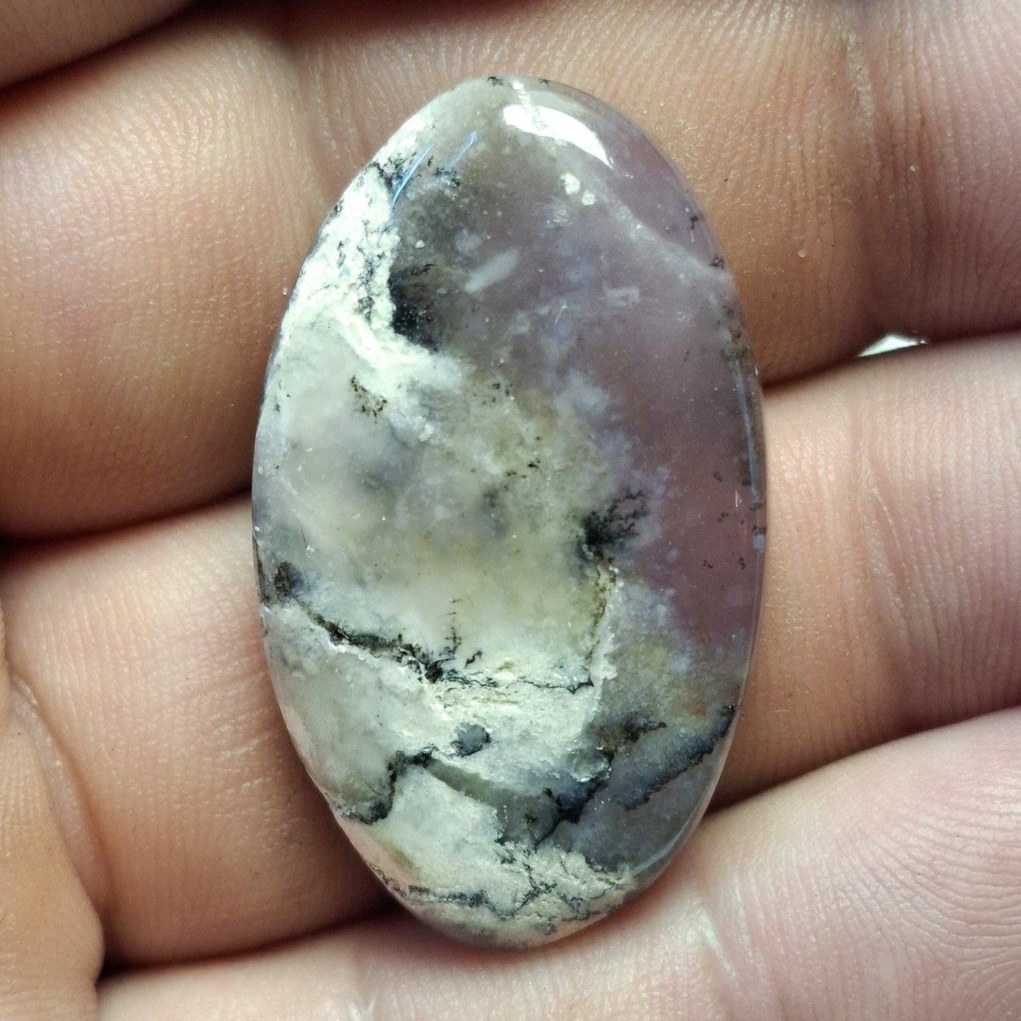 Cabochon Agate Dendrite