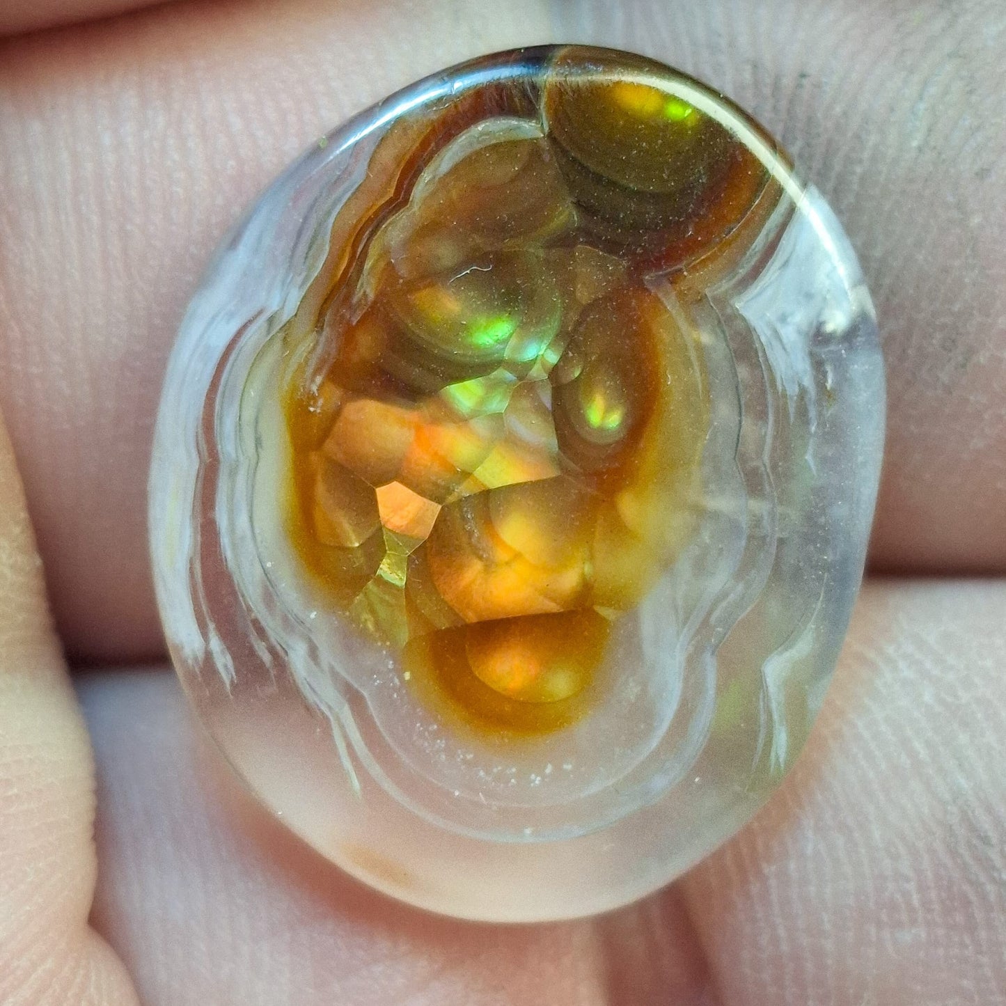 Cabochon Agate de Feu Slaughter Mountain