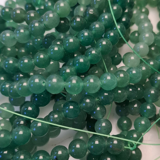 Perles Aventurine 8mm, corde 40cm perles rondes naturelles
