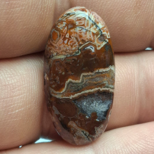 Cabochon agate de saphoz
