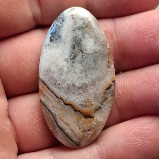 Cabochon Agate des Monts du Lyonnais