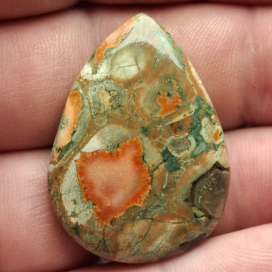 Cabochon Rhyolite Rainforest